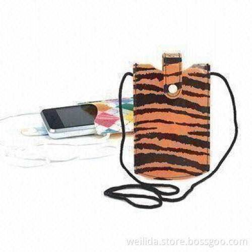 Beautiful Printed EVA Mobile Phone Pouch for iPhone, 8.5 x 13cm Sized and Metal Bottom Closure